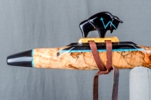 Spalted Maple Burl Native American Flute, Minor, Mid G-4, #N13I (8)